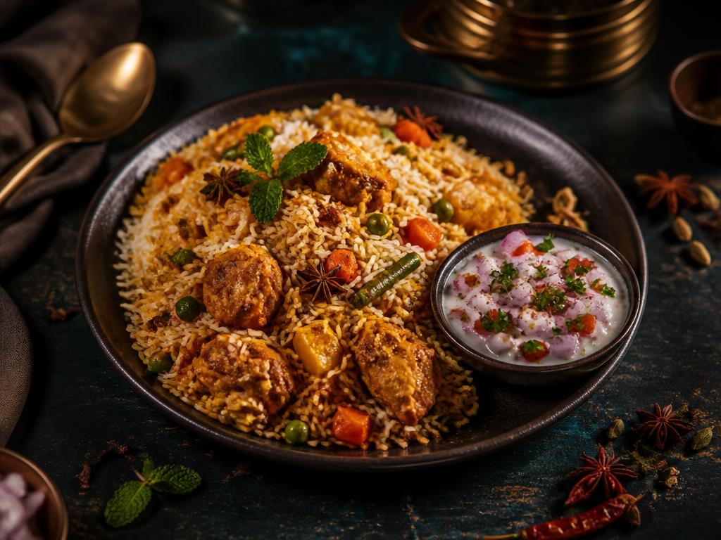 Mix Biryani (kip & groenten)