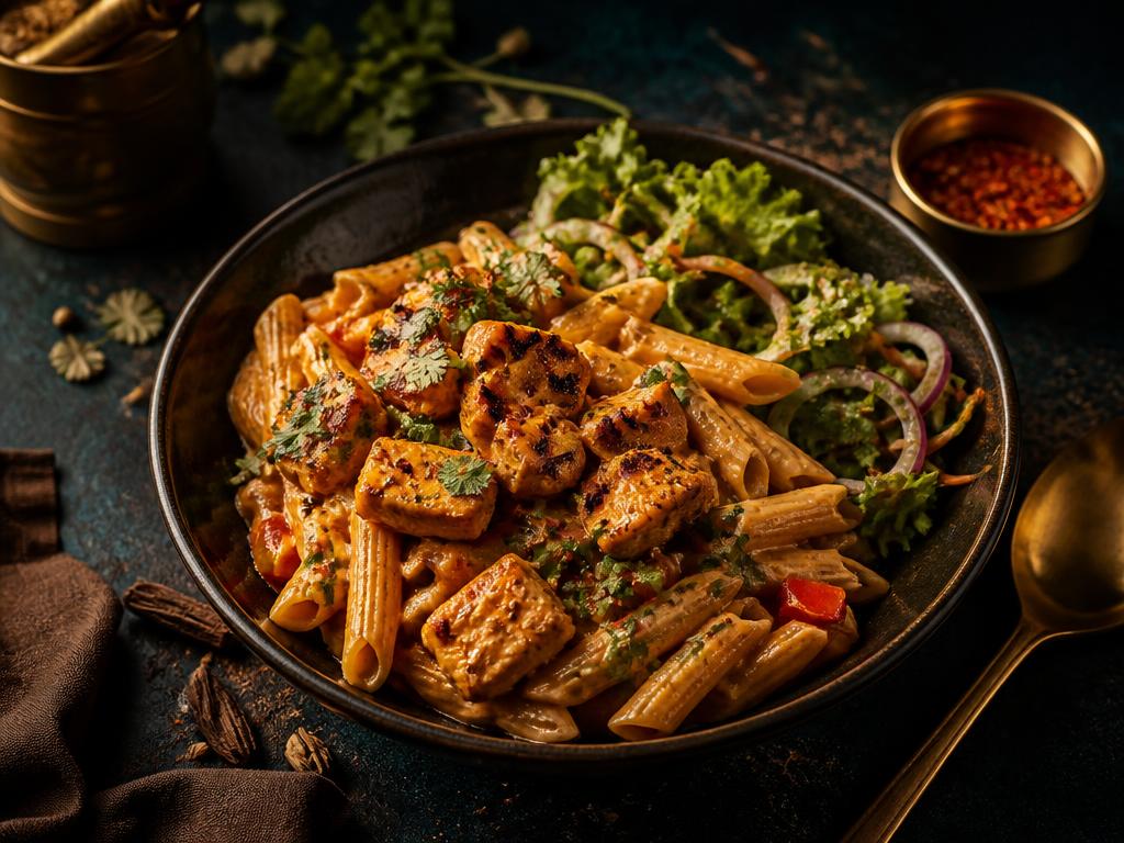 Indiase Chicken Tikka Pasta
